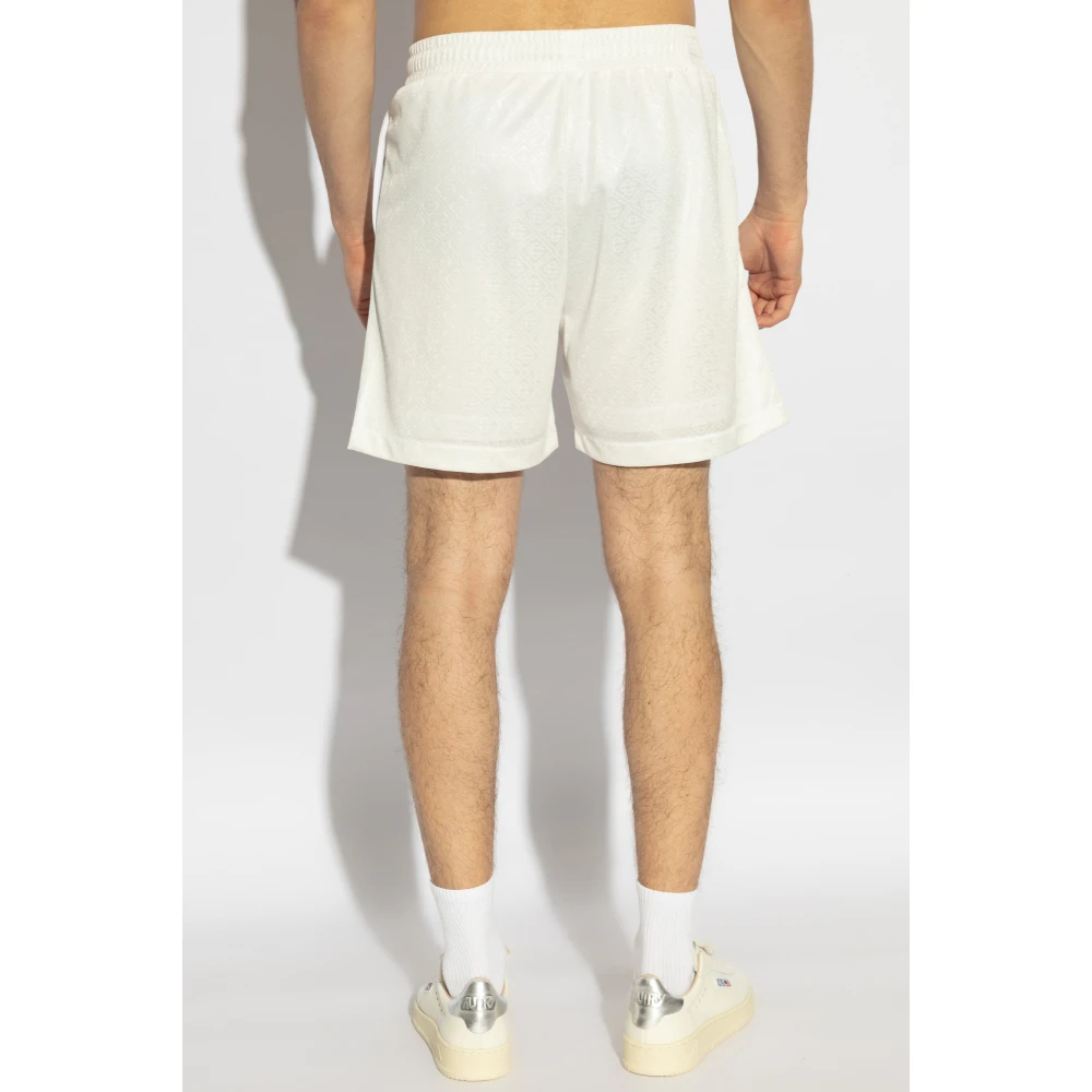 Casablanca Shorts met bedrukt logo White Heren