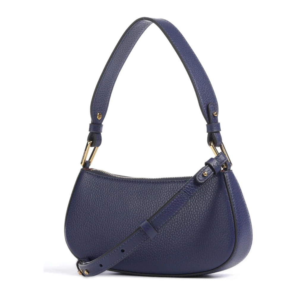 Coccinelle Blauwe Leren Schouder Crossbody Tas Blue Dames
