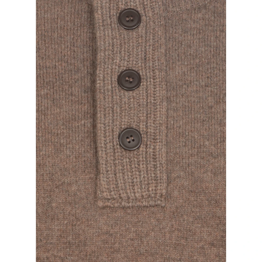 Barbour Bruine wollen trui met hoge hals Brown Heren
