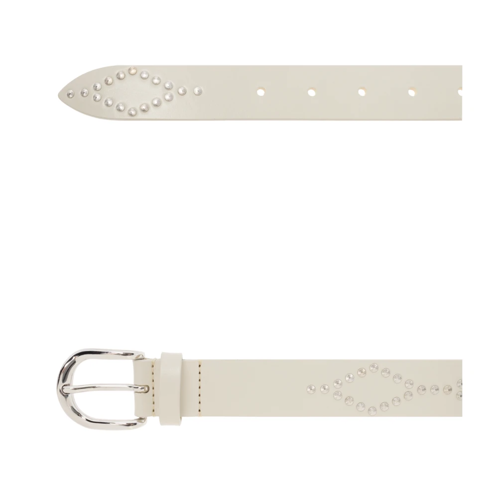 Isabel marant Leren riem White Dames