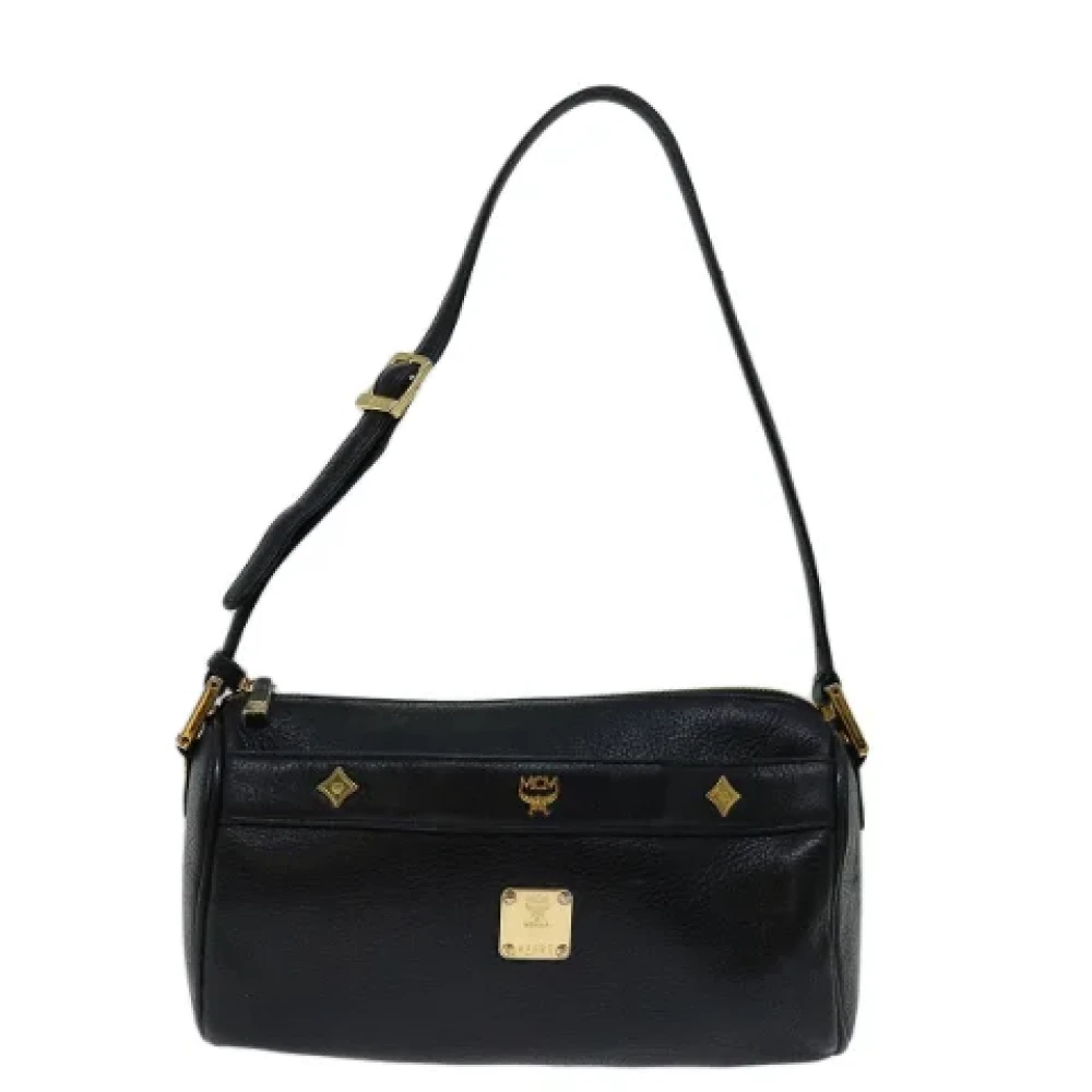 MCM Pre-owned Leather shoulder-bags Black Dames