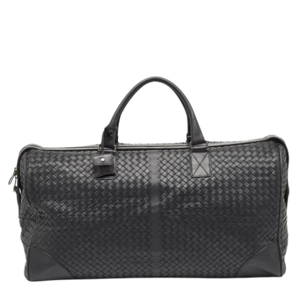 Bottega Veneta Vintage Pre-owned Leather travel-bags Black Dames