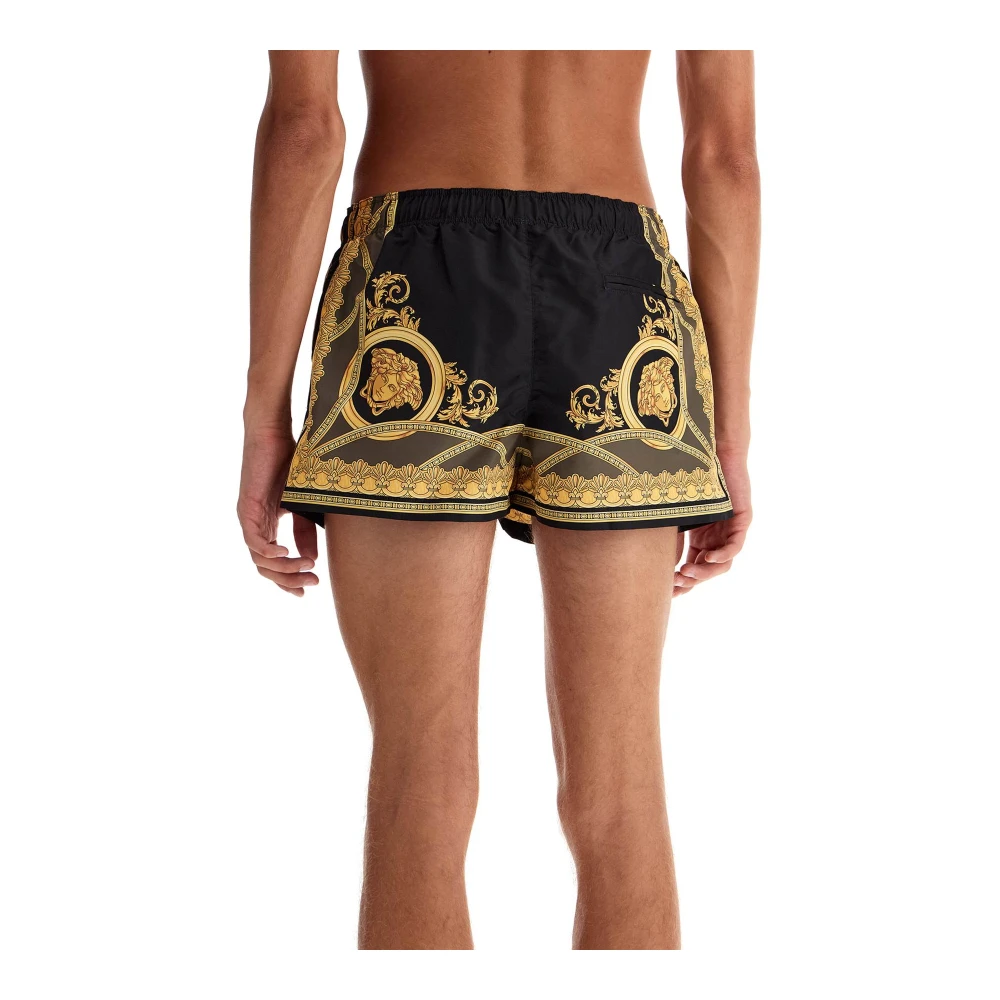 Versace Mythische Print Zwembroek Black Heren