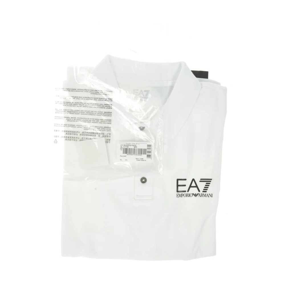 Emporio Armani EA7 Klassieke Polo Shirt voor Mannen White Heren