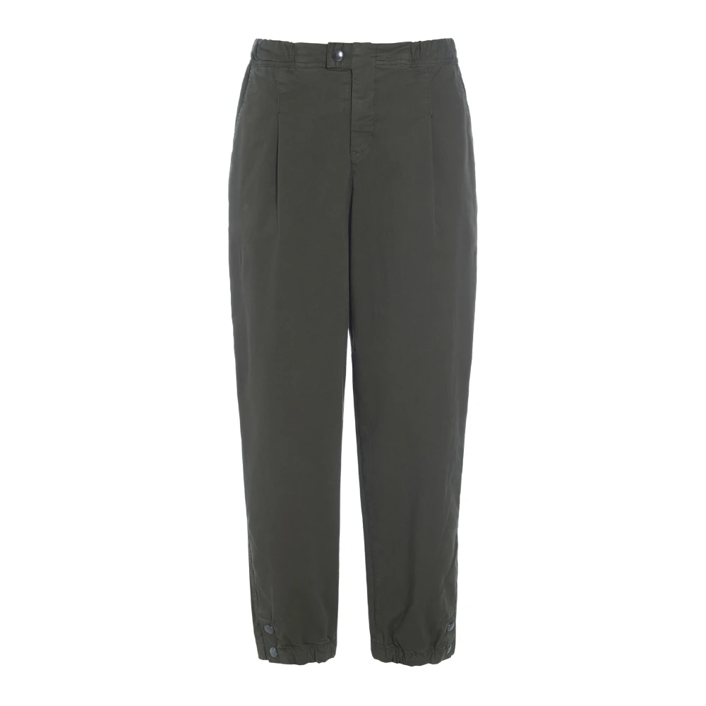 Bitte Kai Rand Elastische Casual Bosgroene Broek Green Dames
