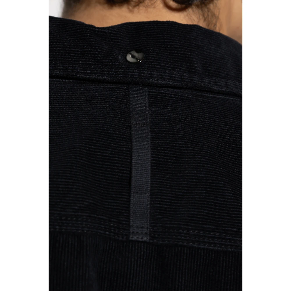 Stone Island Ribfluwelen Overhemd Black Heren