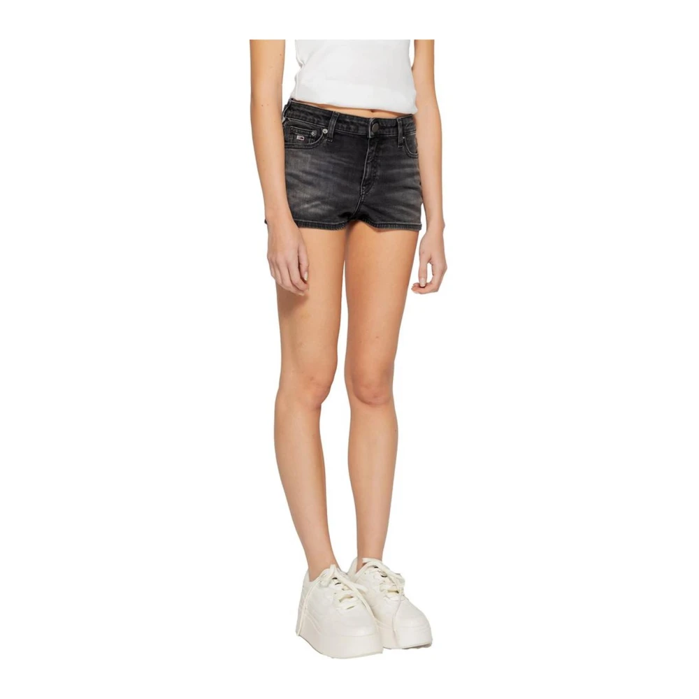 Tommy Jeans Geregenereerde Katoenmix Dames Shorts Black Dames