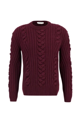 Cashmere Kabelstickad Tröja