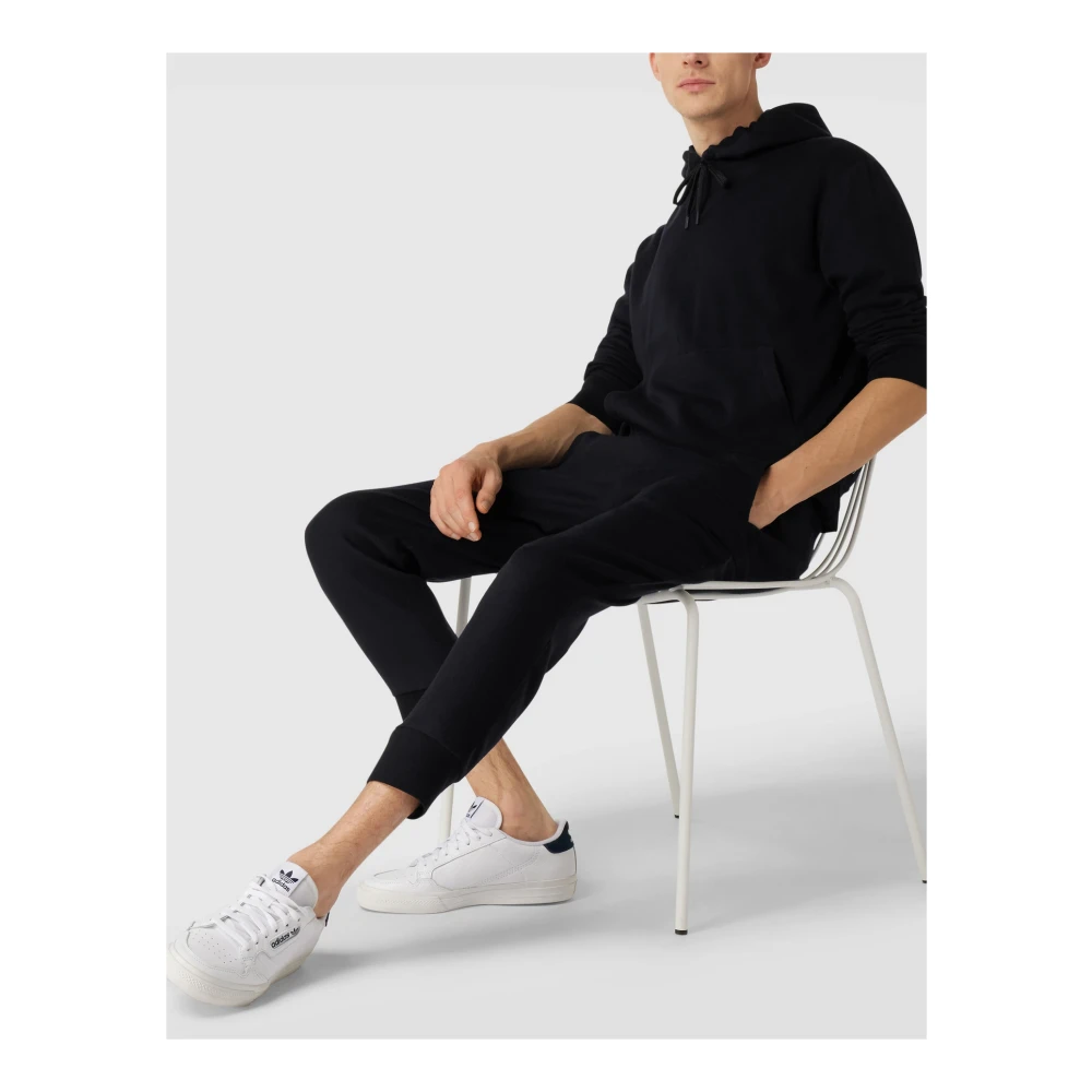 Emporio Armani Hooded wol-kasjmier trui Blue Heren
