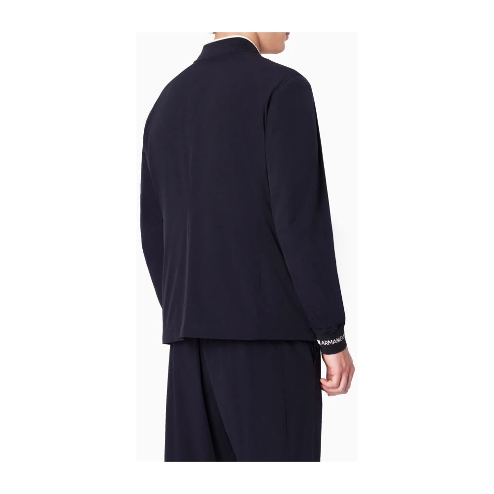 Armani Exchange Navy Blauw Blazer Set Blue Heren