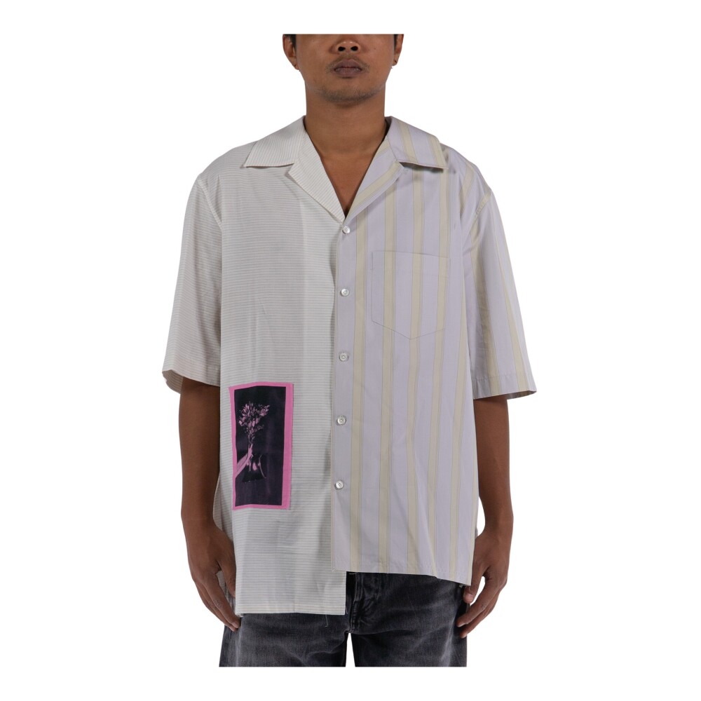 Camicia asimmetrica outlet uomo