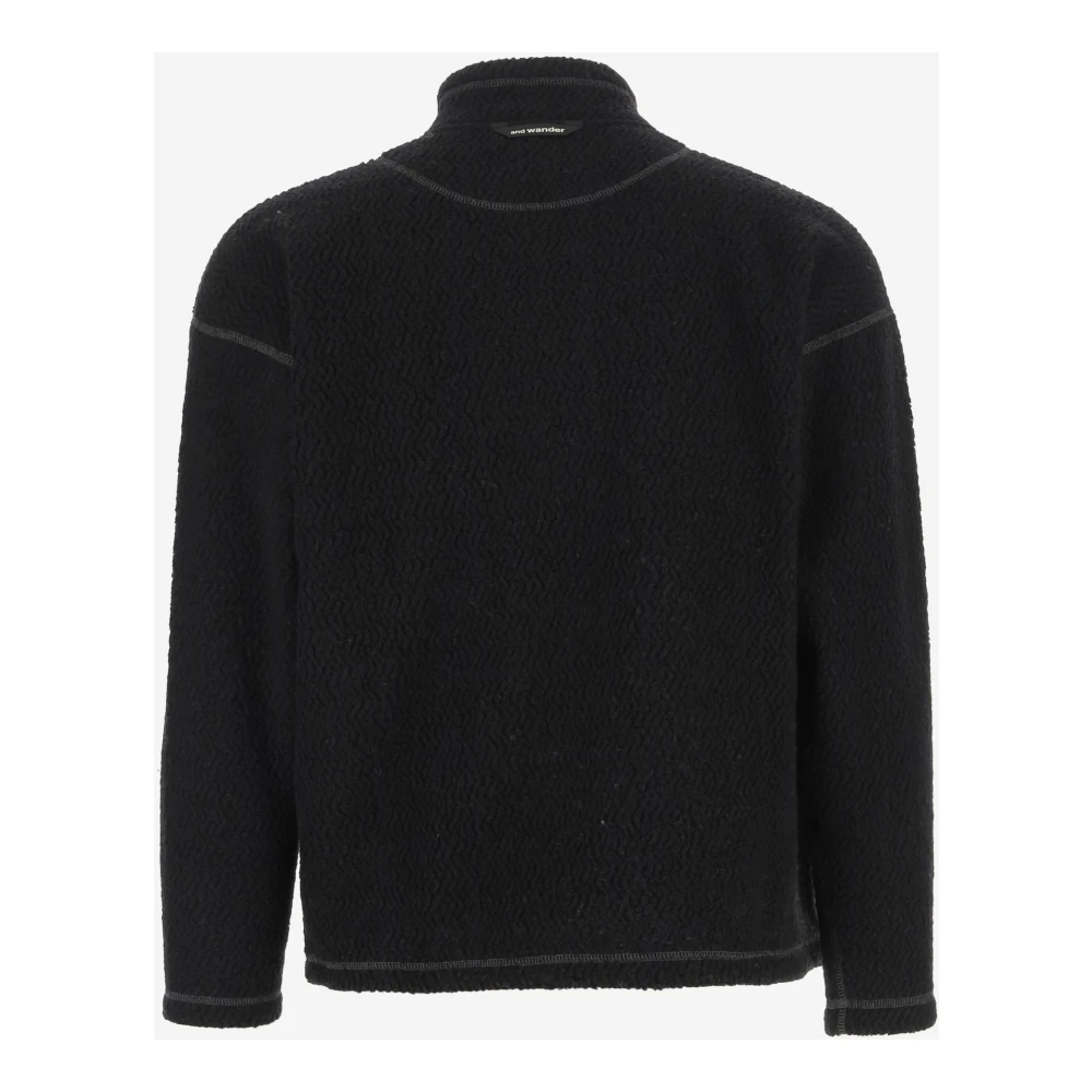 And Wander Zwarte Trui voor Buitensport Black Heren
