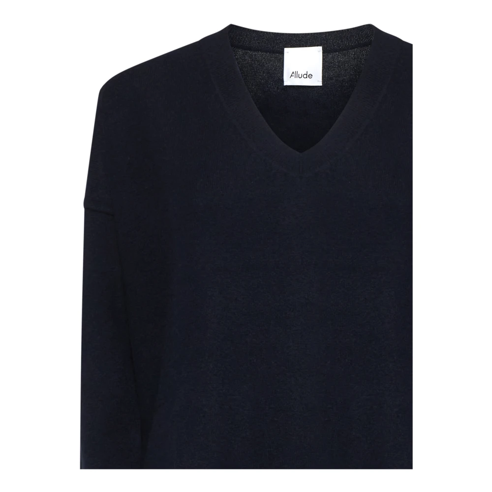 allude V-hals trui Blue Dames
