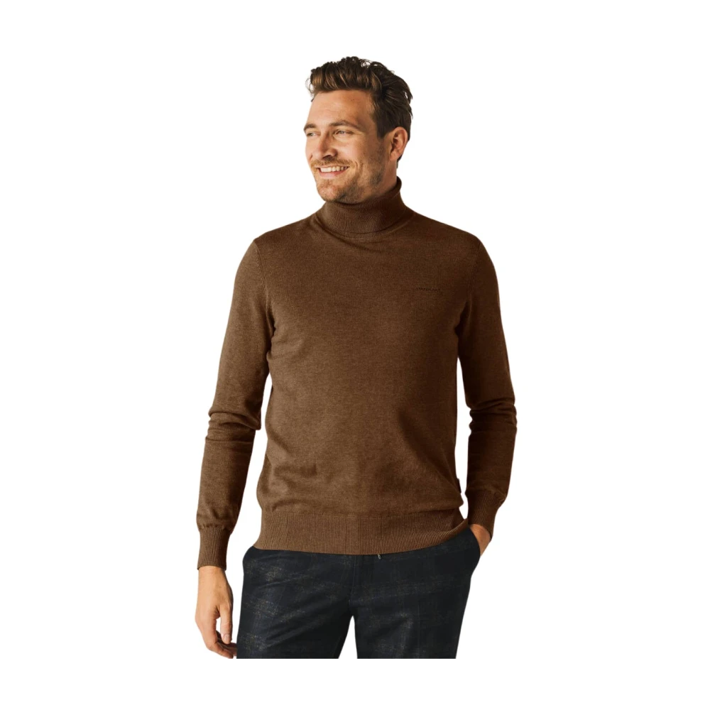 State of Art Effen Pullover Brown Heren