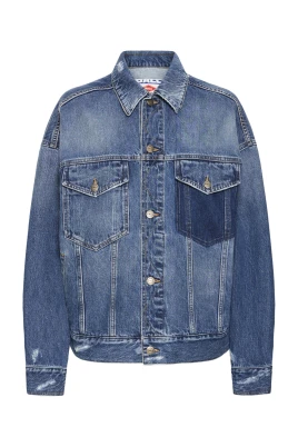Denimjacka i Medium Blue Wash