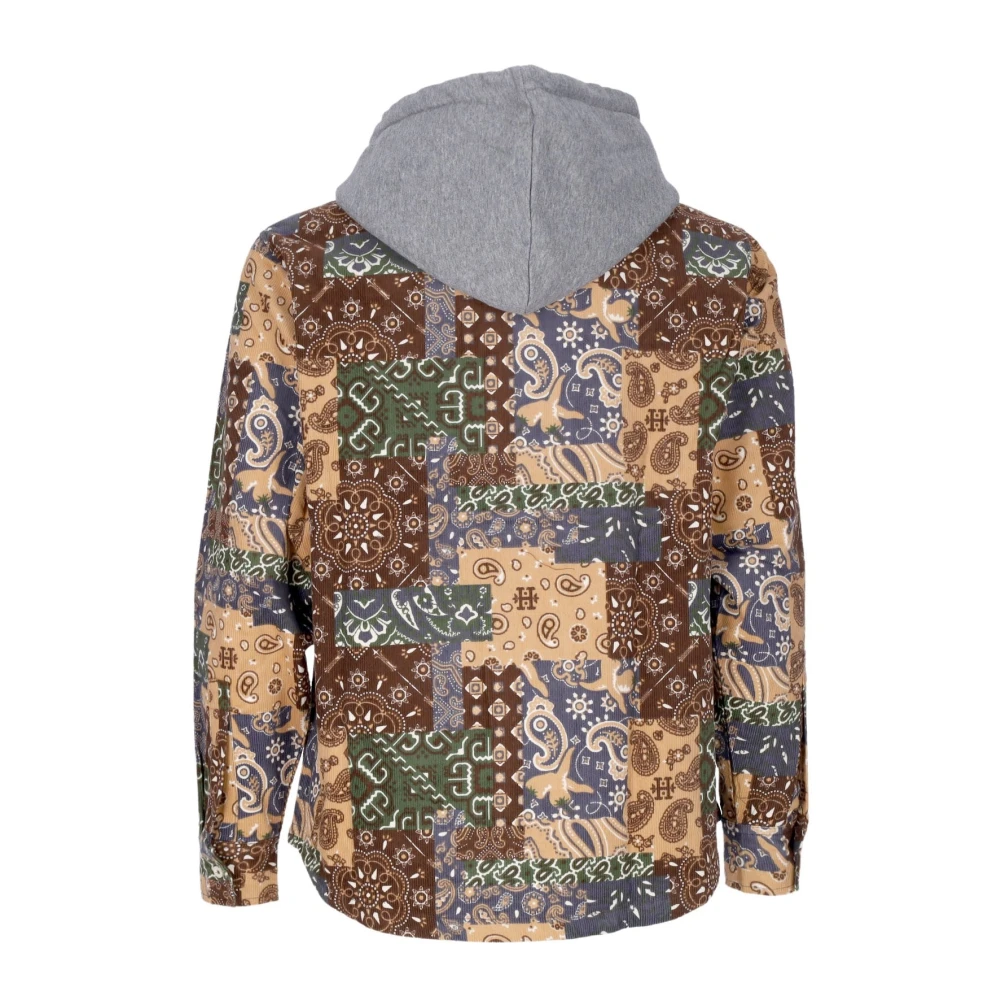 HUF Patchwork Cord Hooded Jacket Multicolor Dames