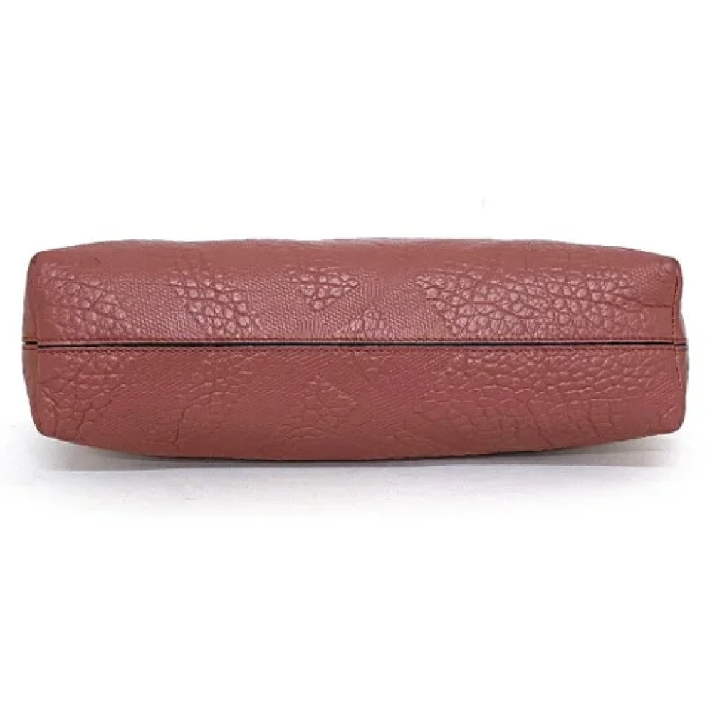 Burberry Vintage Pre-owned Leather shoulder-bags Pink Dames