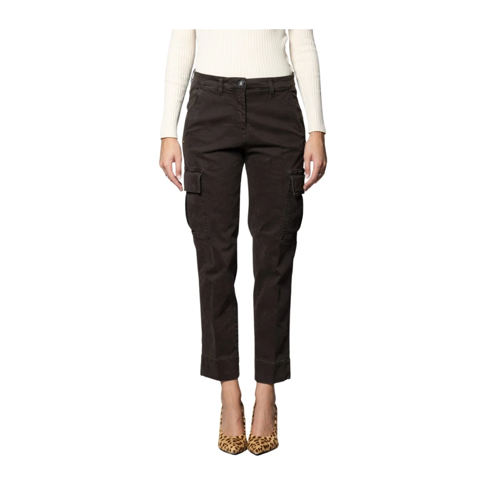 Mason's Donna Marrone - Marlene Cargo - Trousers - Xs