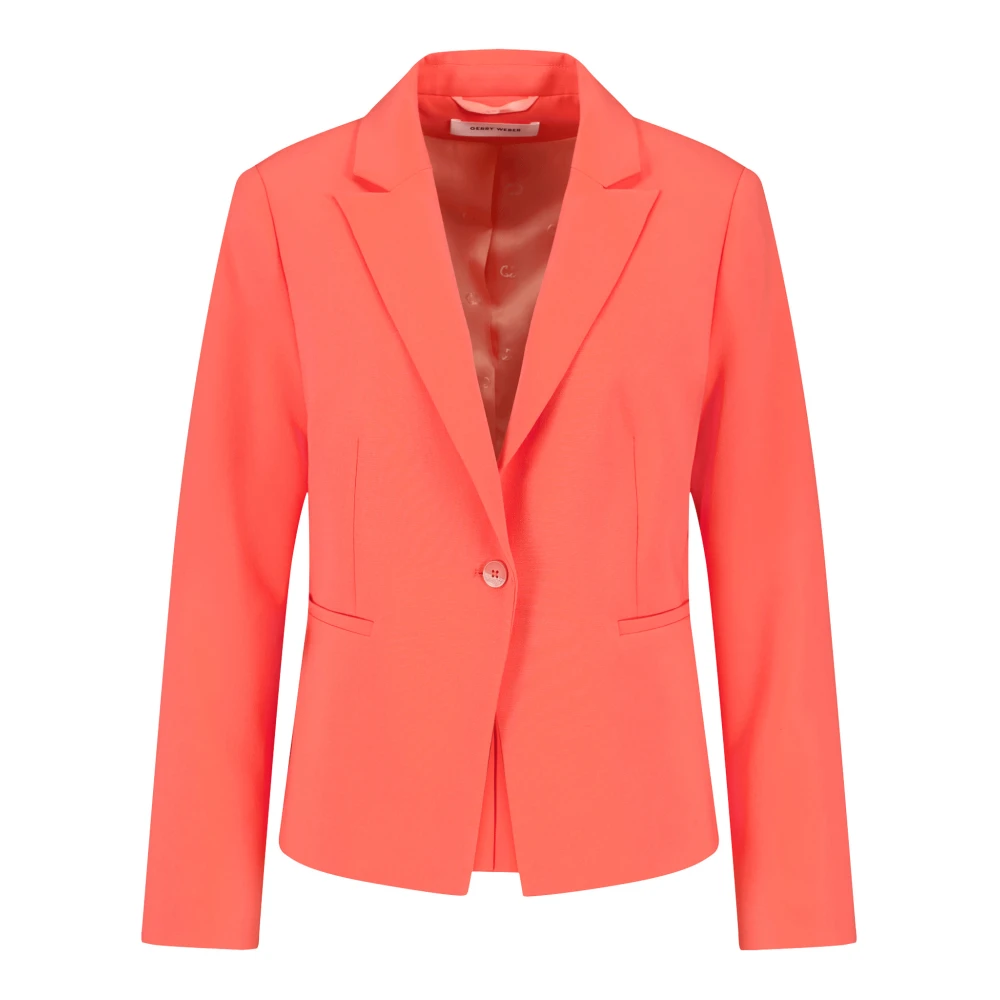Gerry Weber Women's Red Tailo Blazer With Stretch Comfort