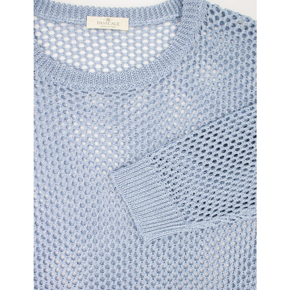 Panicale Round-neck Knitwear Blue Dames