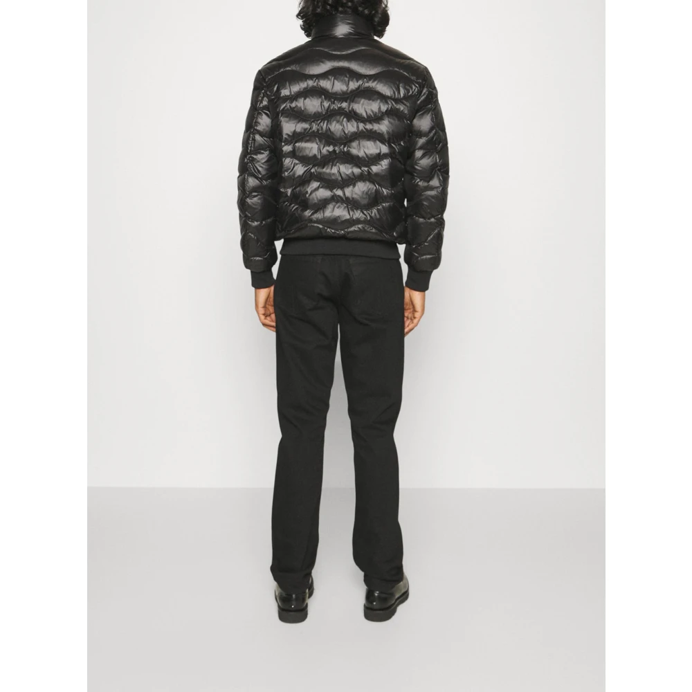 Blauer Zwarte Gewatteerde Jas Daniel Black Heren