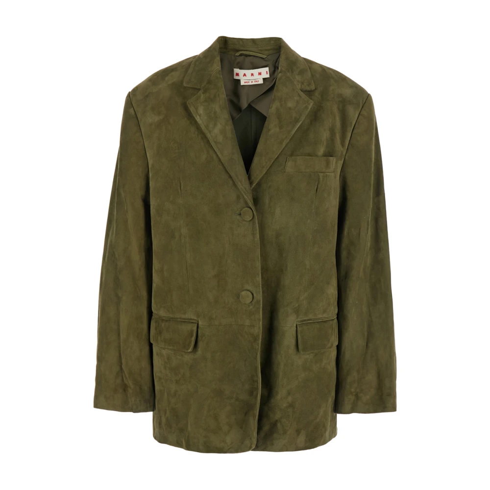 Marni - Jackets > Blazers - Green - Marni - Modalova
