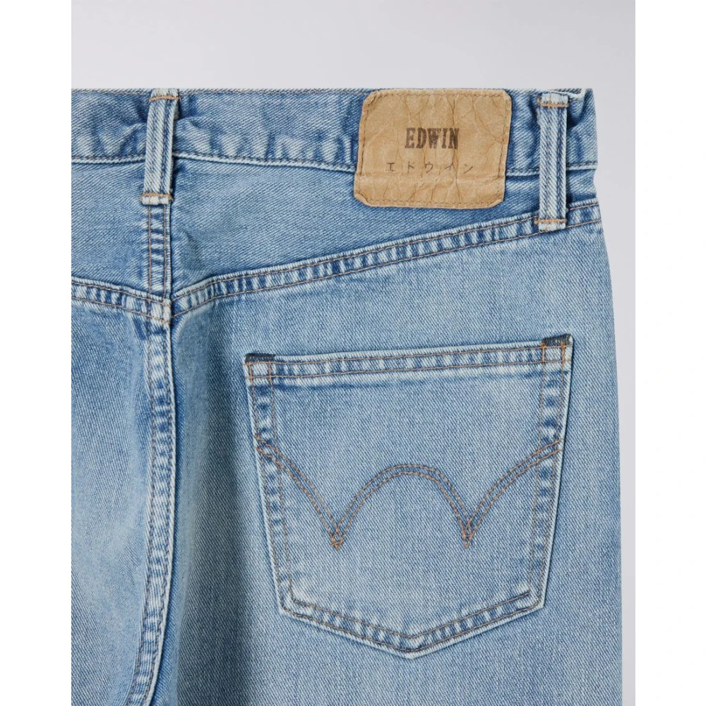 Edwin Slim Tapered Jeans Blauw Licht Gebruikt Blue Heren