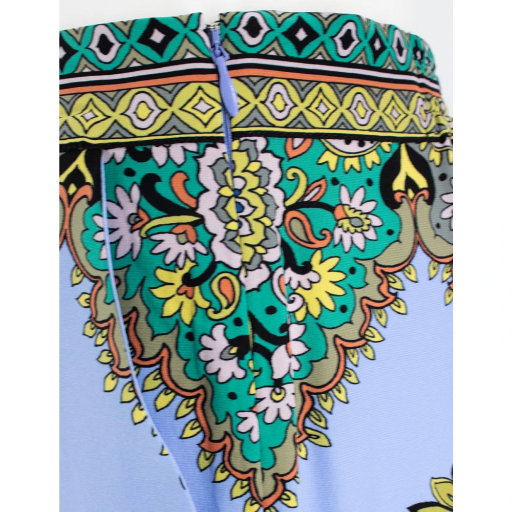 ETRO Zijden Palazzo Broek met Paisley Print Multicolor Dames