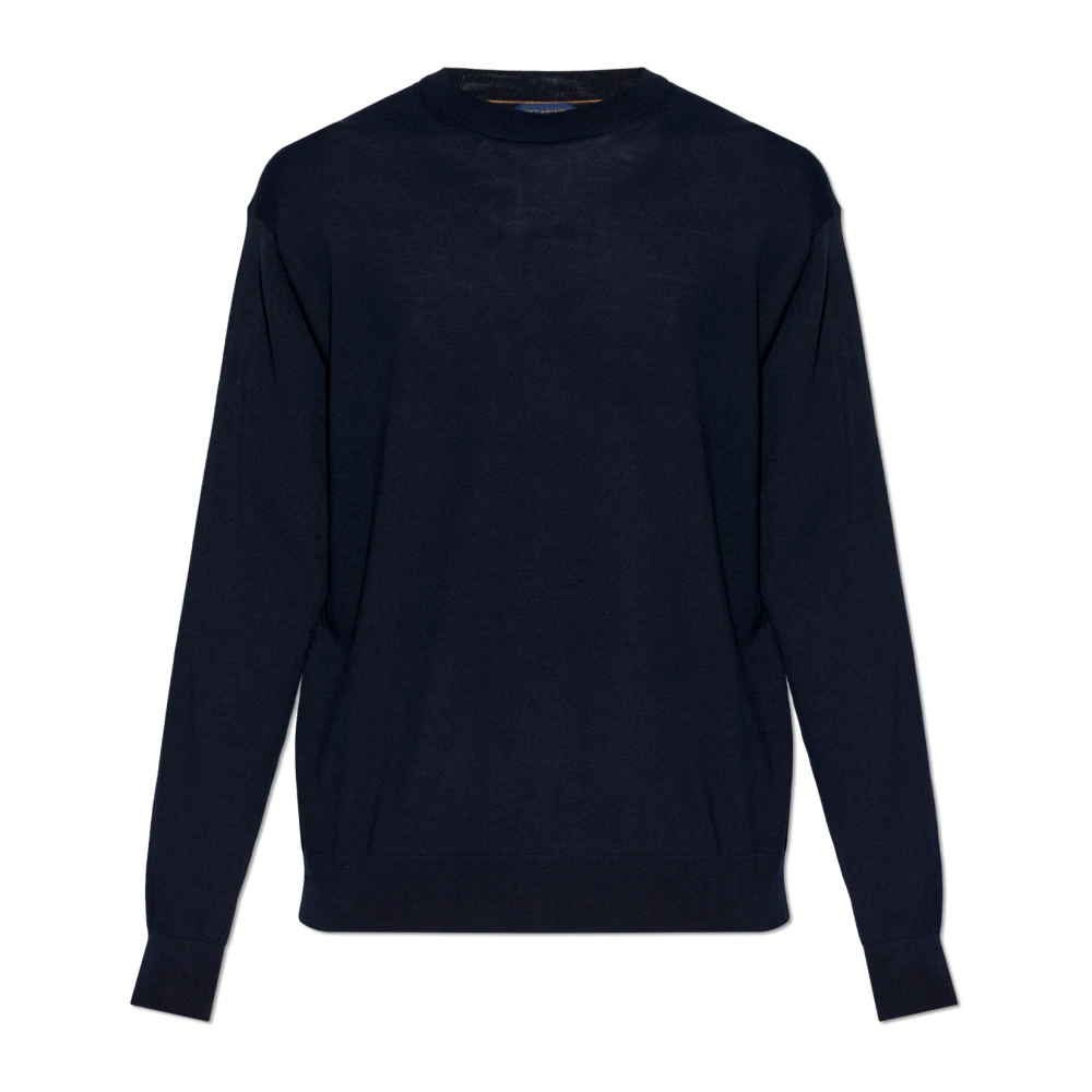 Paul & Shark Wool Jumper - Male - Round-Neck Knitwear - Blue - Xl - Knitwear