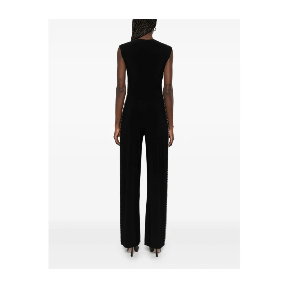 Norma Kamali Zwarte Mouwloze Ronde Hals Jurk Black Dames