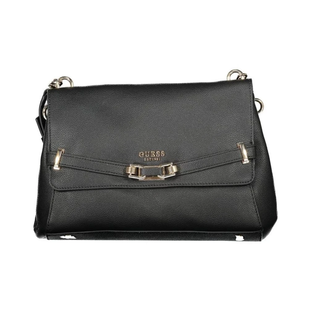 Guess Vrouw Zwart E Satchel Handtas Stijlvol Praktisch