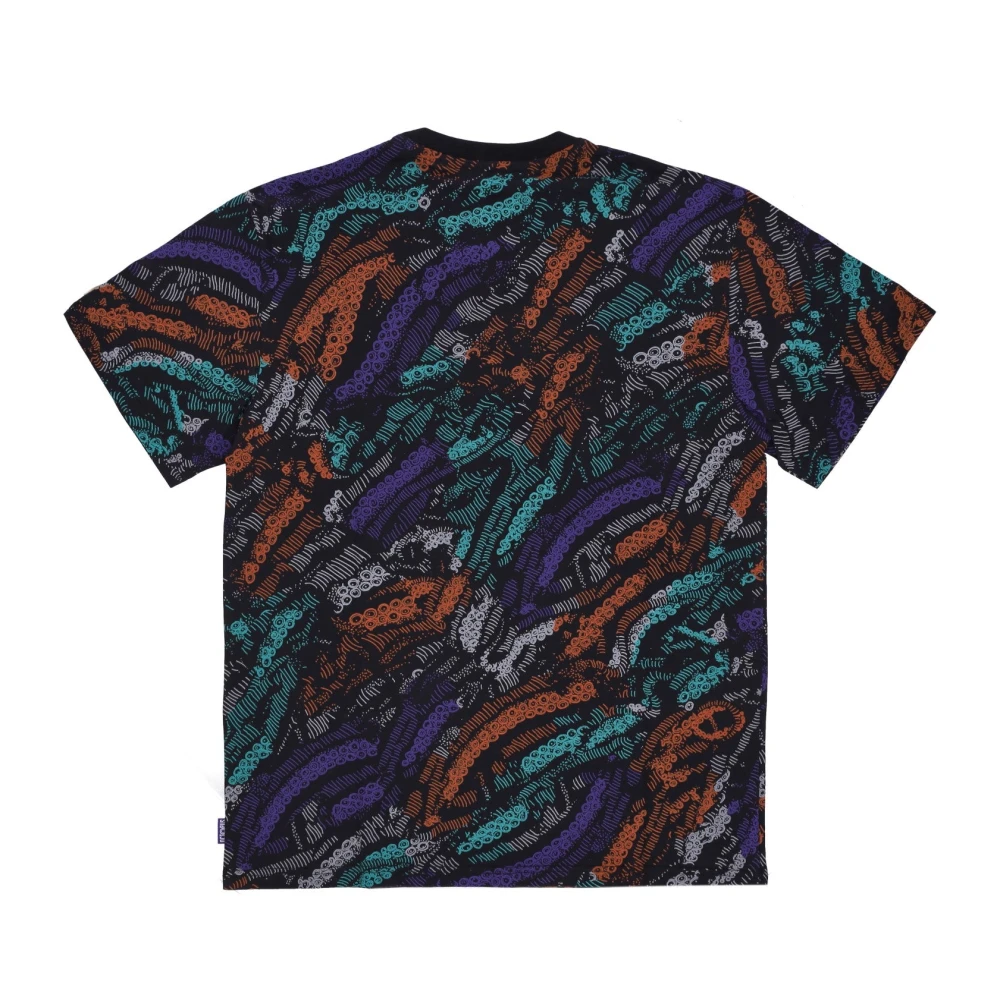 Octopus Zwarte Heren Casual Tee Black Heren