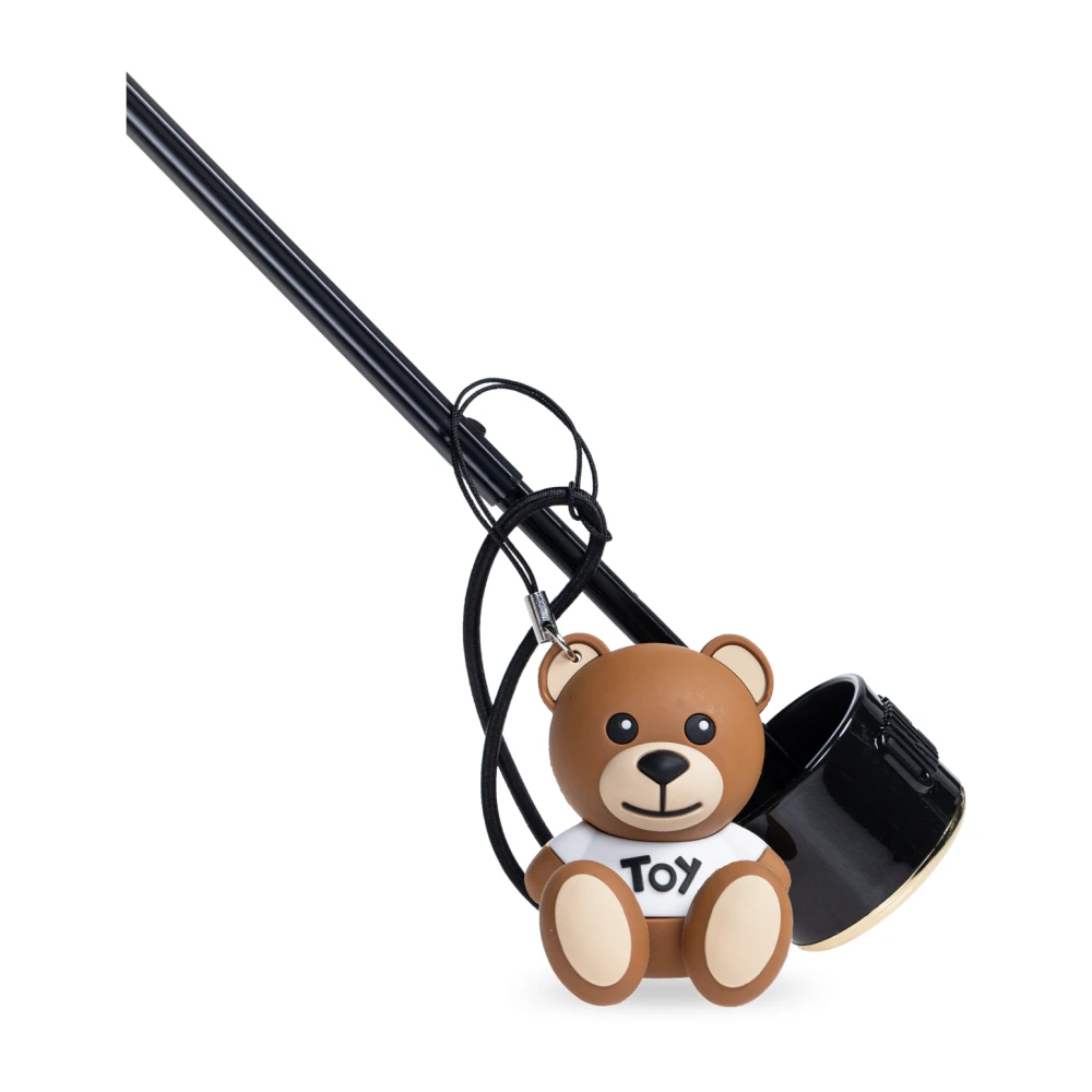 Moschino Paraplu met logo Black Unisex