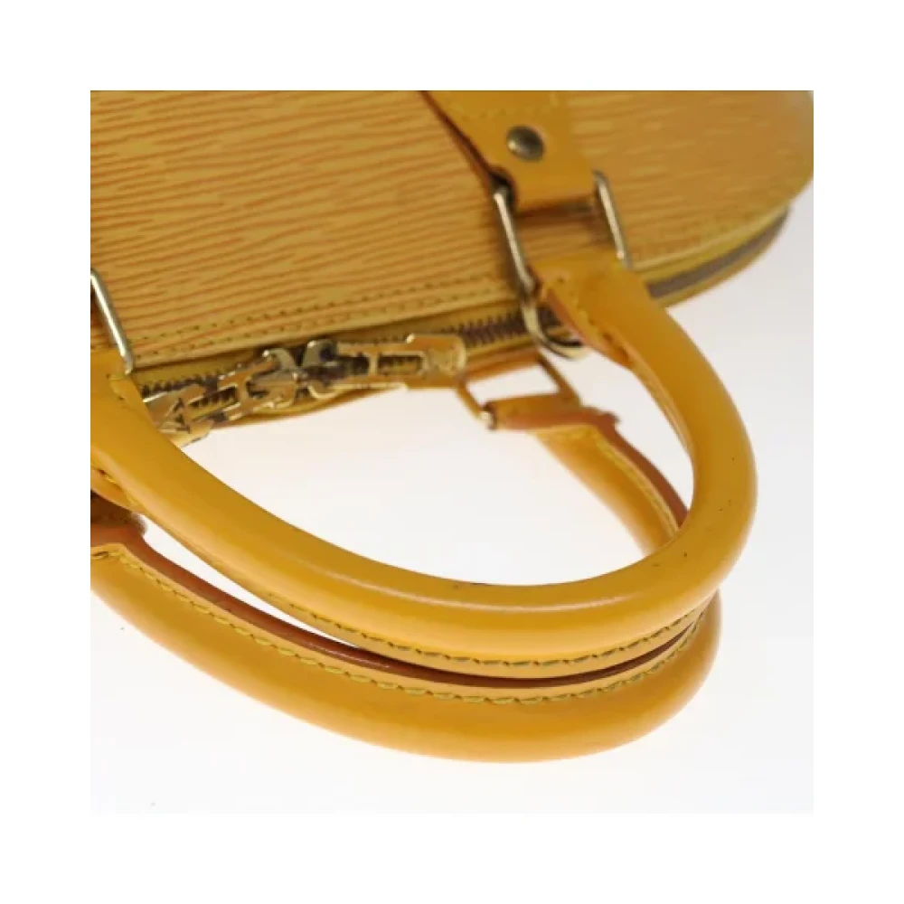Louis Vuitton Vintage Pre-owned Leather handbags Yellow Dames