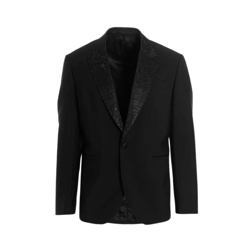 Versace Stijlvolle Jas voor Mannen en Vrouwen Black Heren