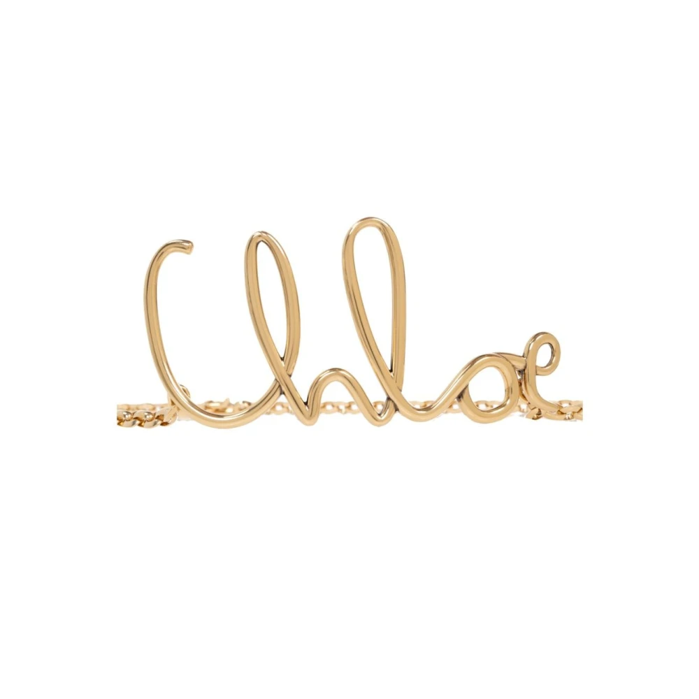 Chloé Ketting Riem met Front Logo Yellow Dames