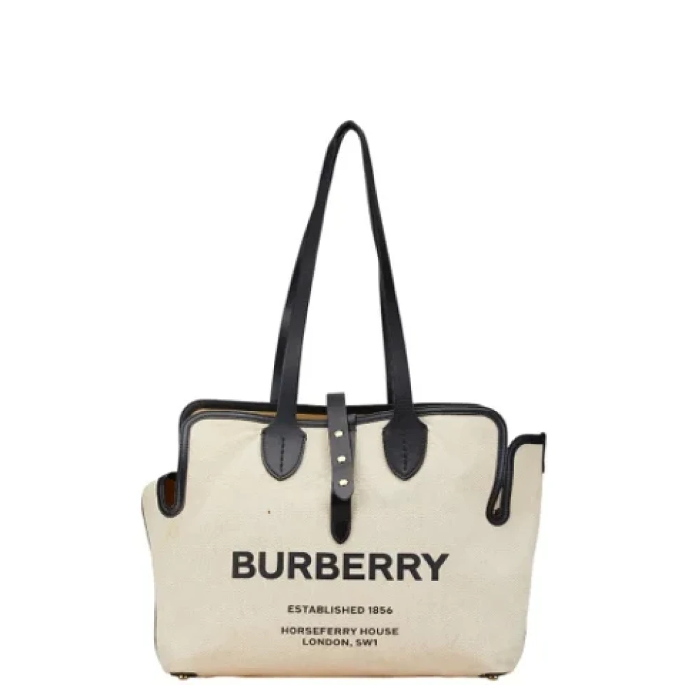 Burberry Vintage Pre-owned Canvas totes Beige Dames