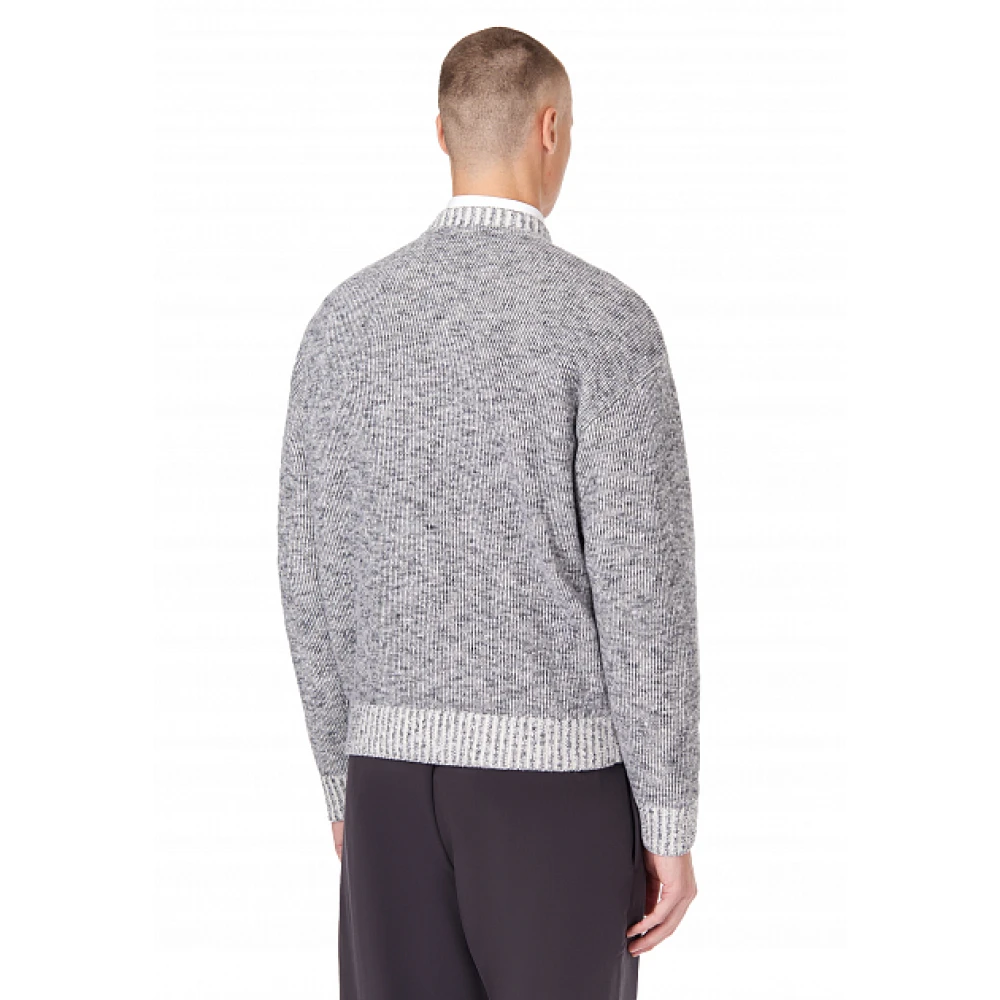 Emporio Armani Wollen Trui met Ronde Hals Multicolor Heren