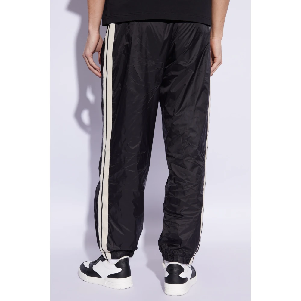 Palm Angels Trainingsbroek met bedrukt logo Black Heren