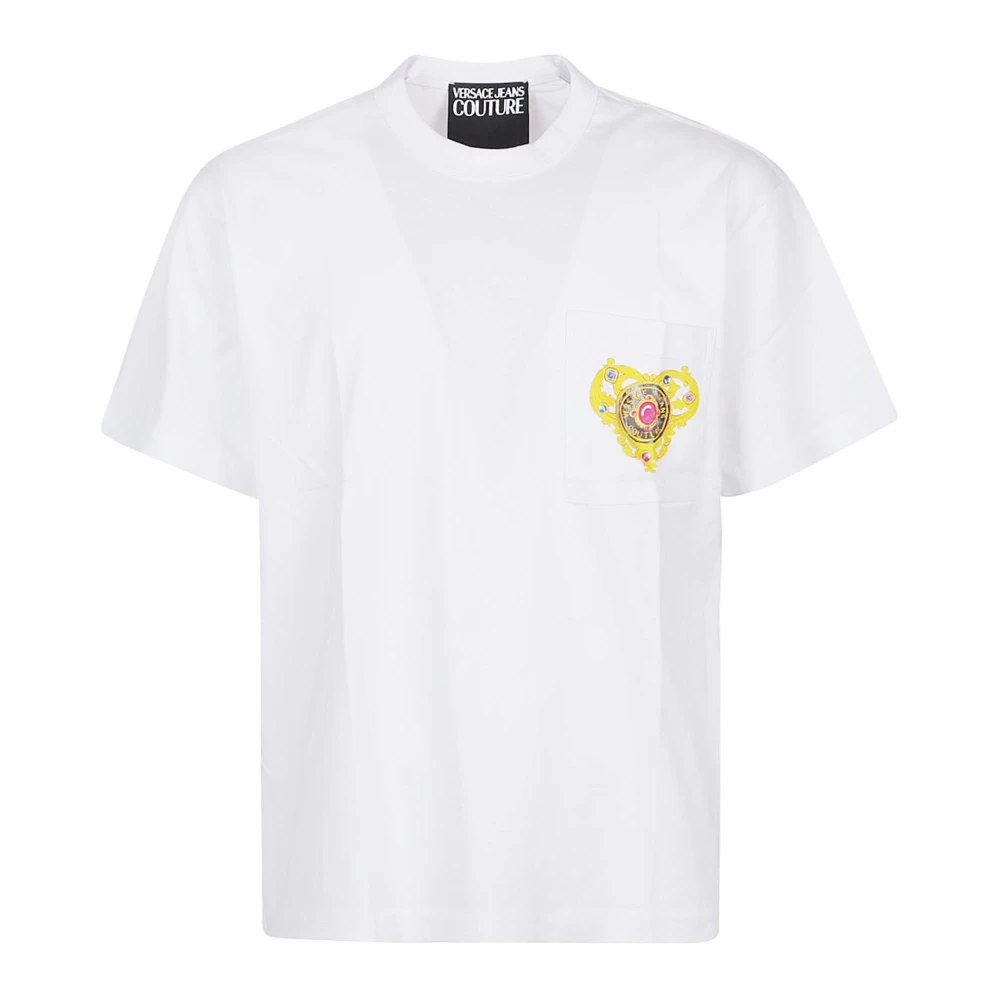 Versace Jeans Couture Wit Heart Couture T-Shirt White Heren