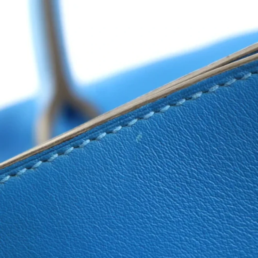 Hermès Vintage Pre-owned Fabric handbags Blue Dames