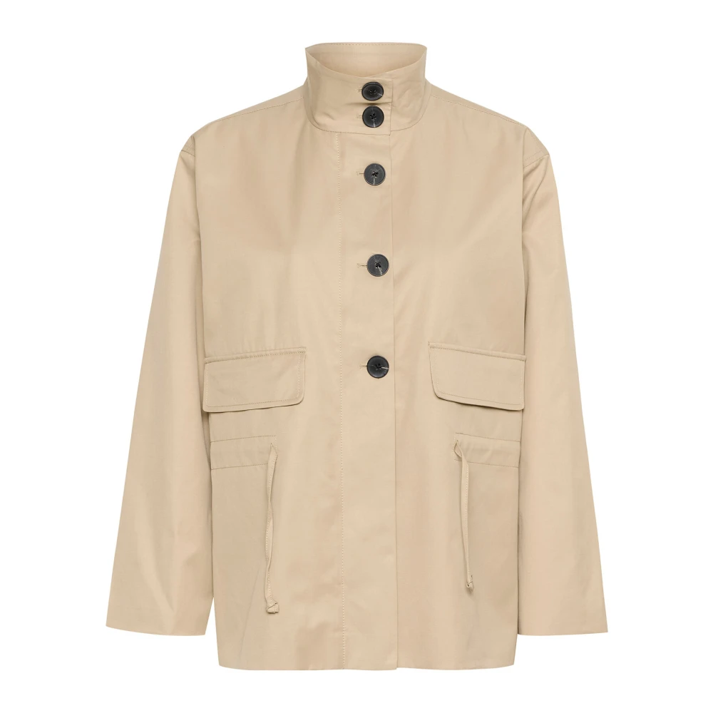 InWear Stilren Sandstone Jacka med Bälte Beige, Dam