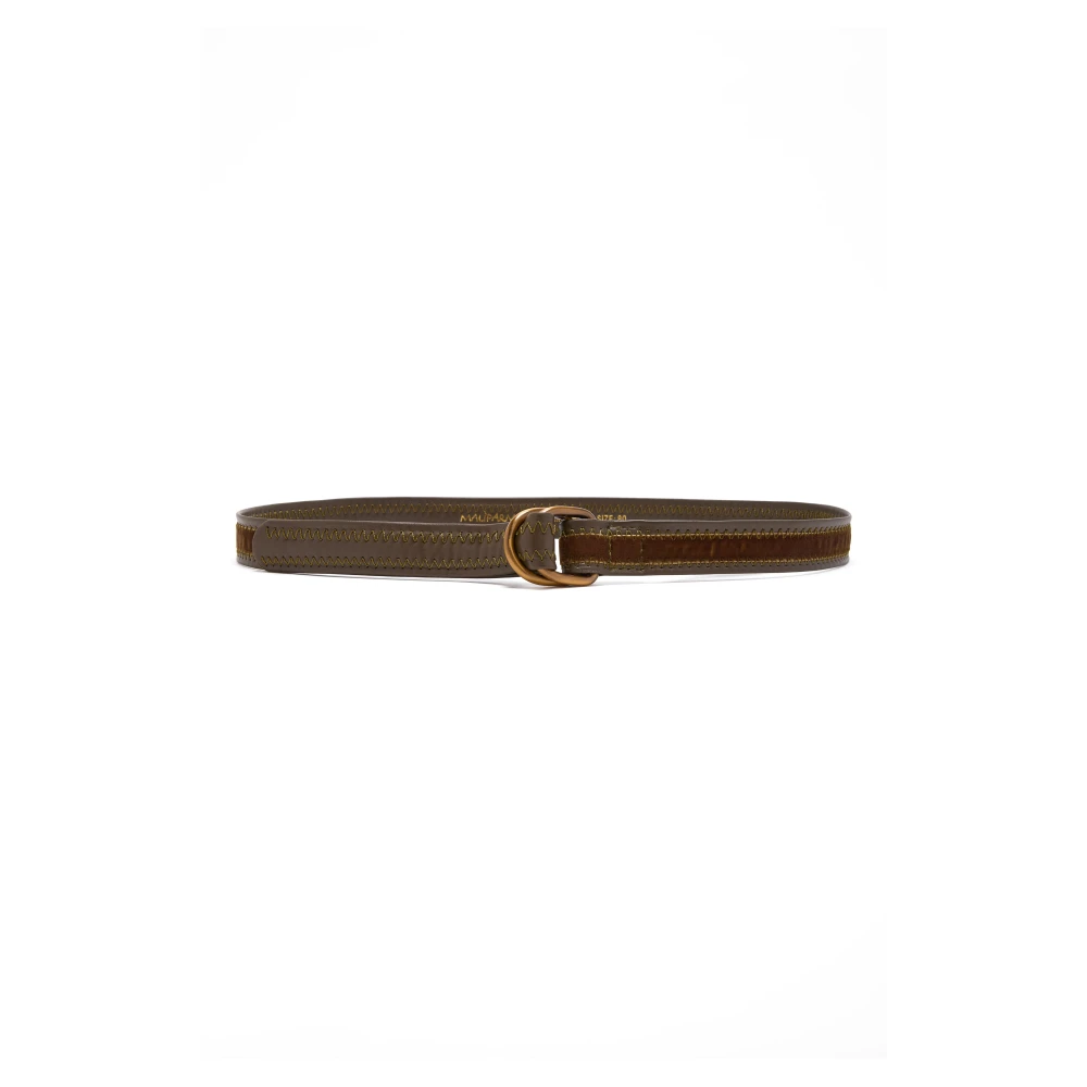 Maliparmi Velvet Plot Belt Gray Dames