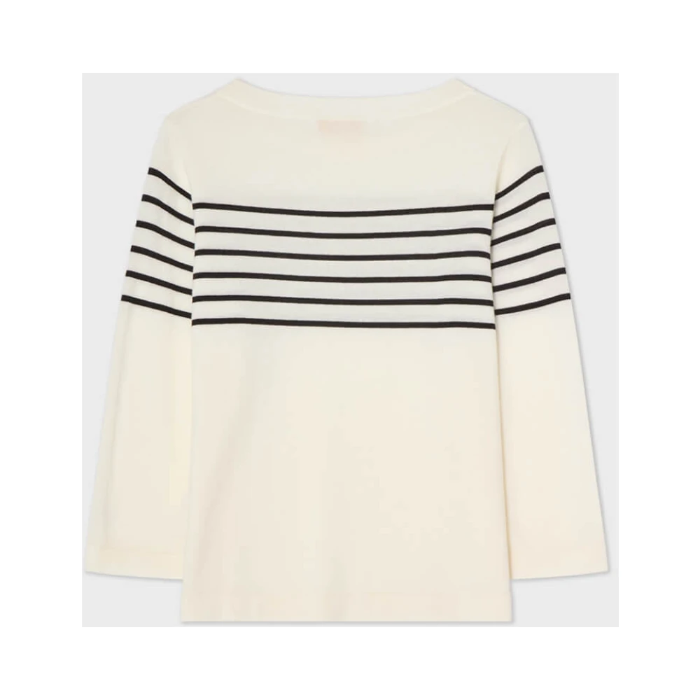 Busnel Helen Gestreepte Top Beige Dames