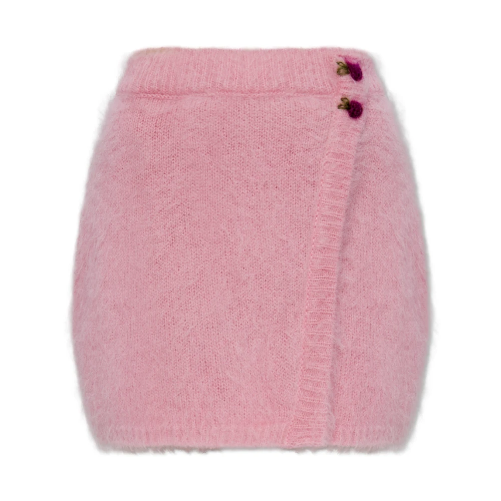 Alessandra Rich Women's Pink Wool Skirt