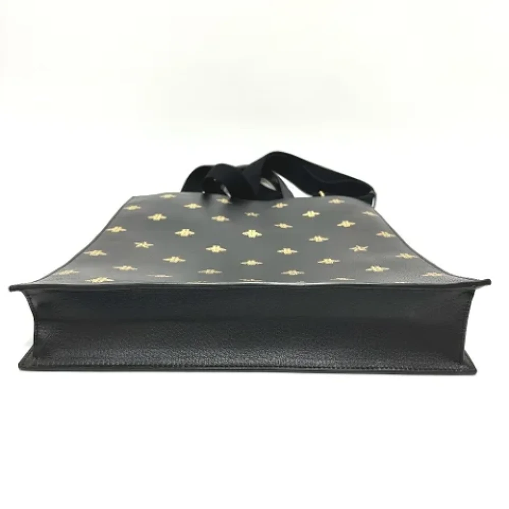 Gucci Vintage Pre-owned Leather totes Black Dames