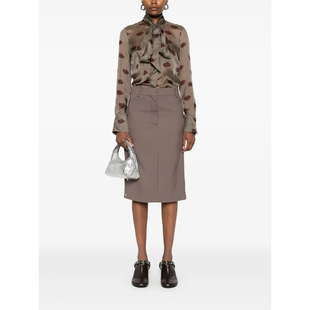 Stella Mccartney Gedrukte Blouse Gray Dames