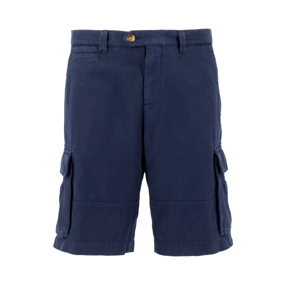 BRUNELLO CUCINELLI Colorato Ss23 Bermuda Shorts Blue Heren
