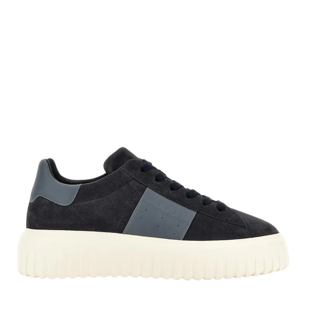 Hogan Men's Blue Sneakers, 7 Uk, H-Stripes Trainers