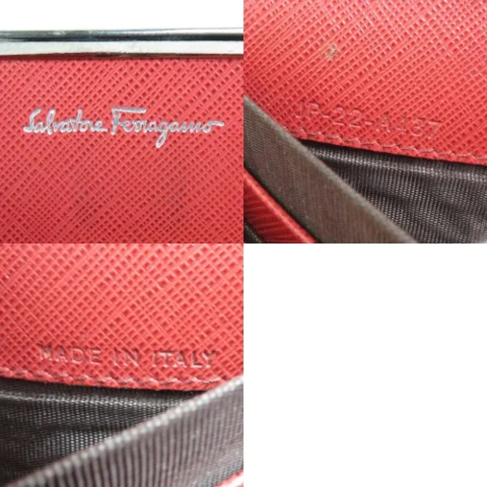 Salvatore Ferragamo Pre-owned Leather wallets Pink Dames